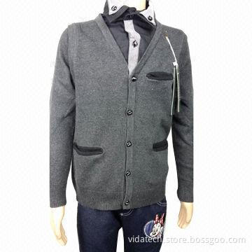 Boy's Cotton Sweater with Collar, Available in Various Sizes, Styles, Colors and Fabric